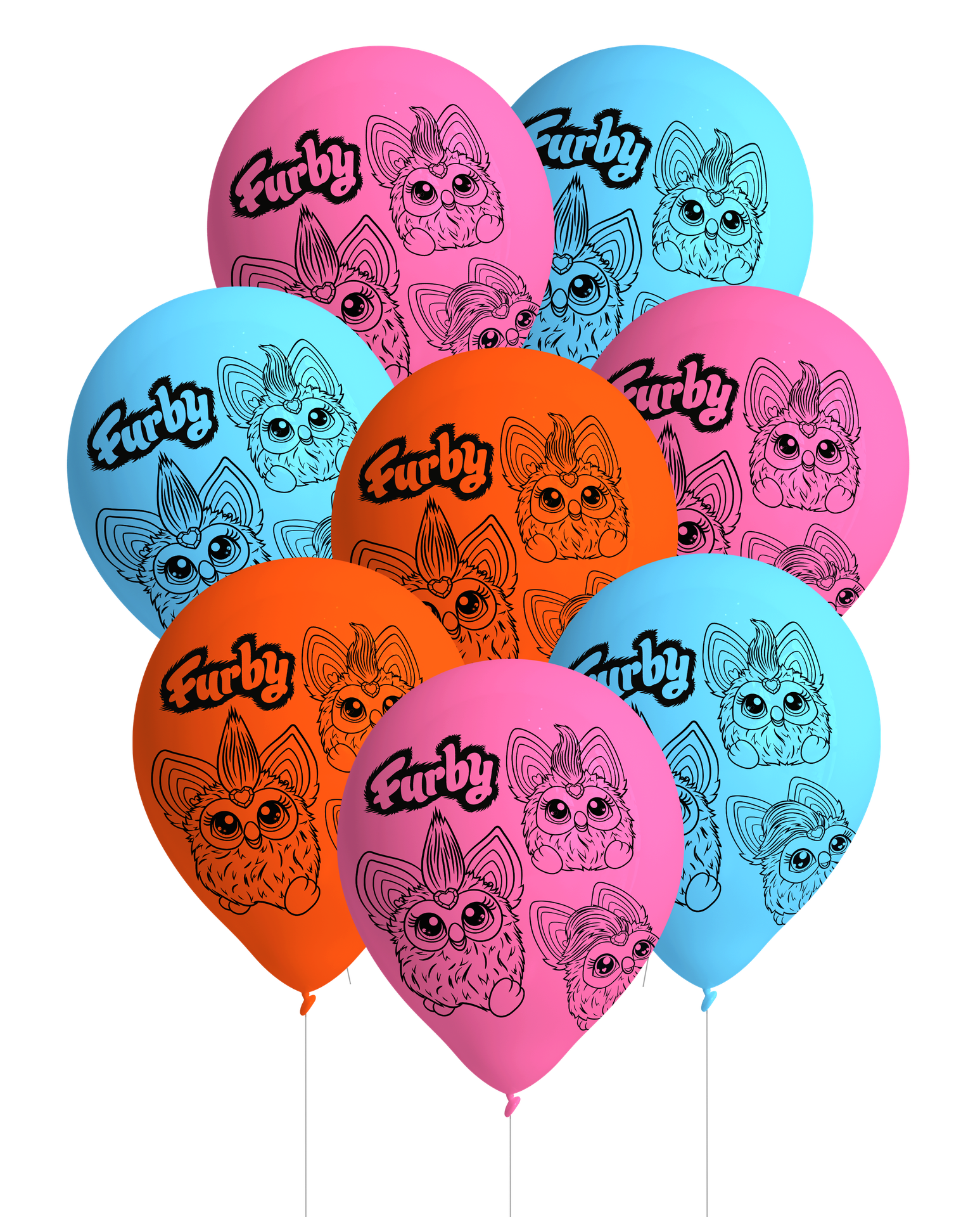 8 ballons Furby