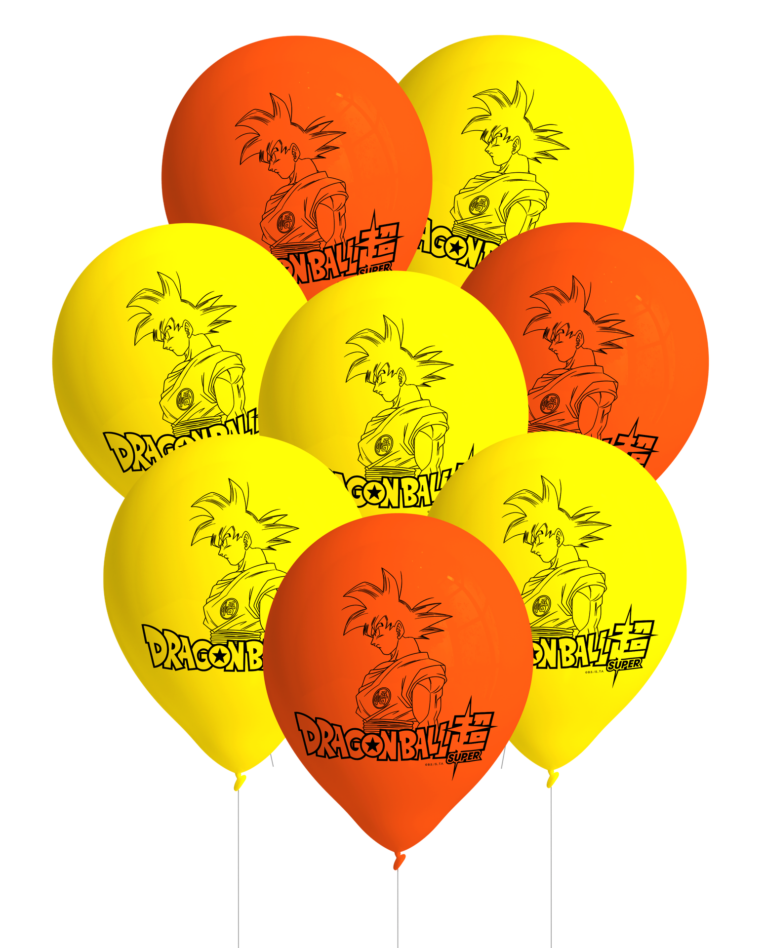 8 ballons en latex Dragon Ball