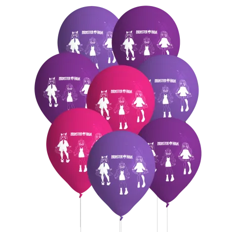 8 ballons en latex Monster High