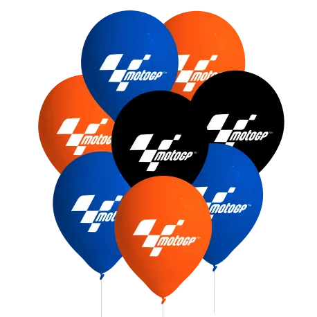 8 ballons en latex Moto GP