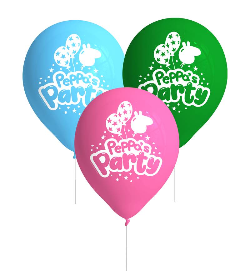 8 ballons en latex Peppa Pig