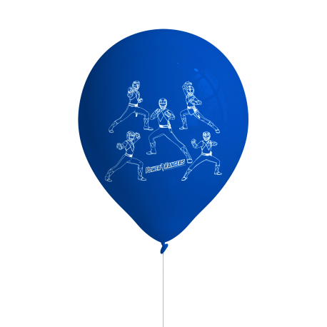 8 ballons en latex Power Rangers