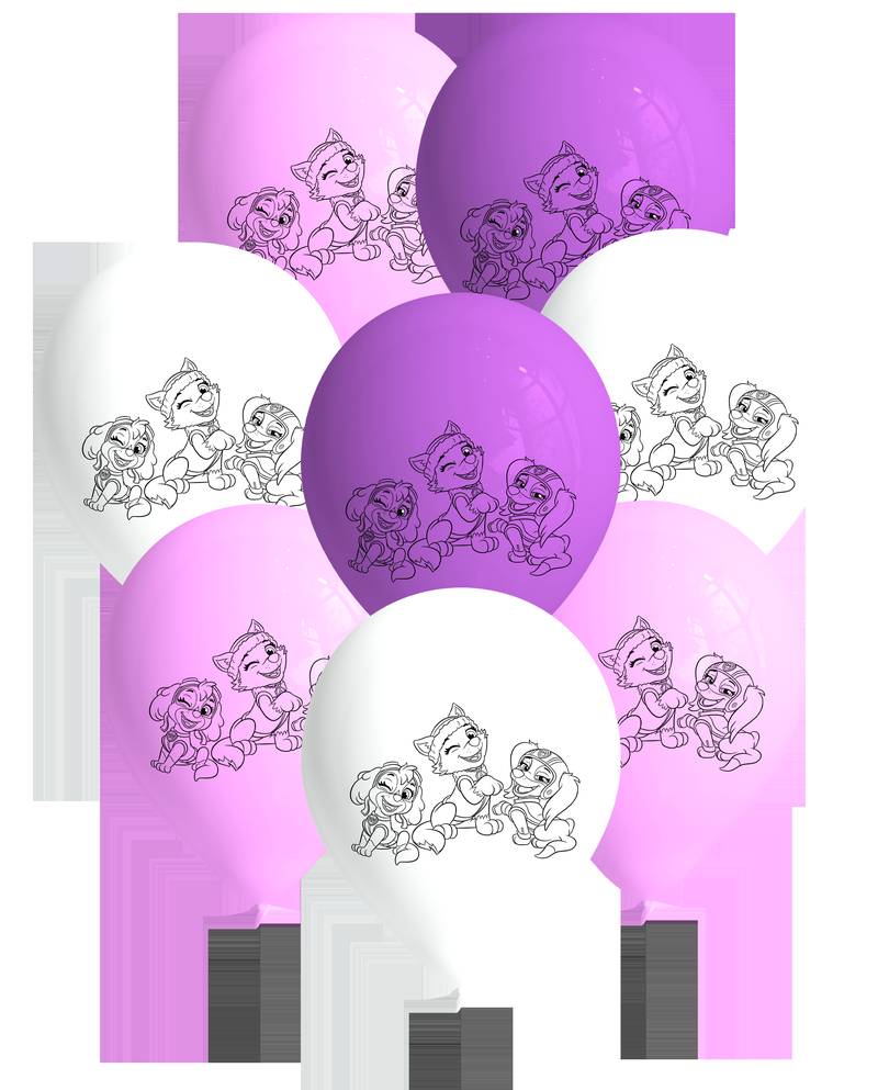 8 ballons en latex Skye