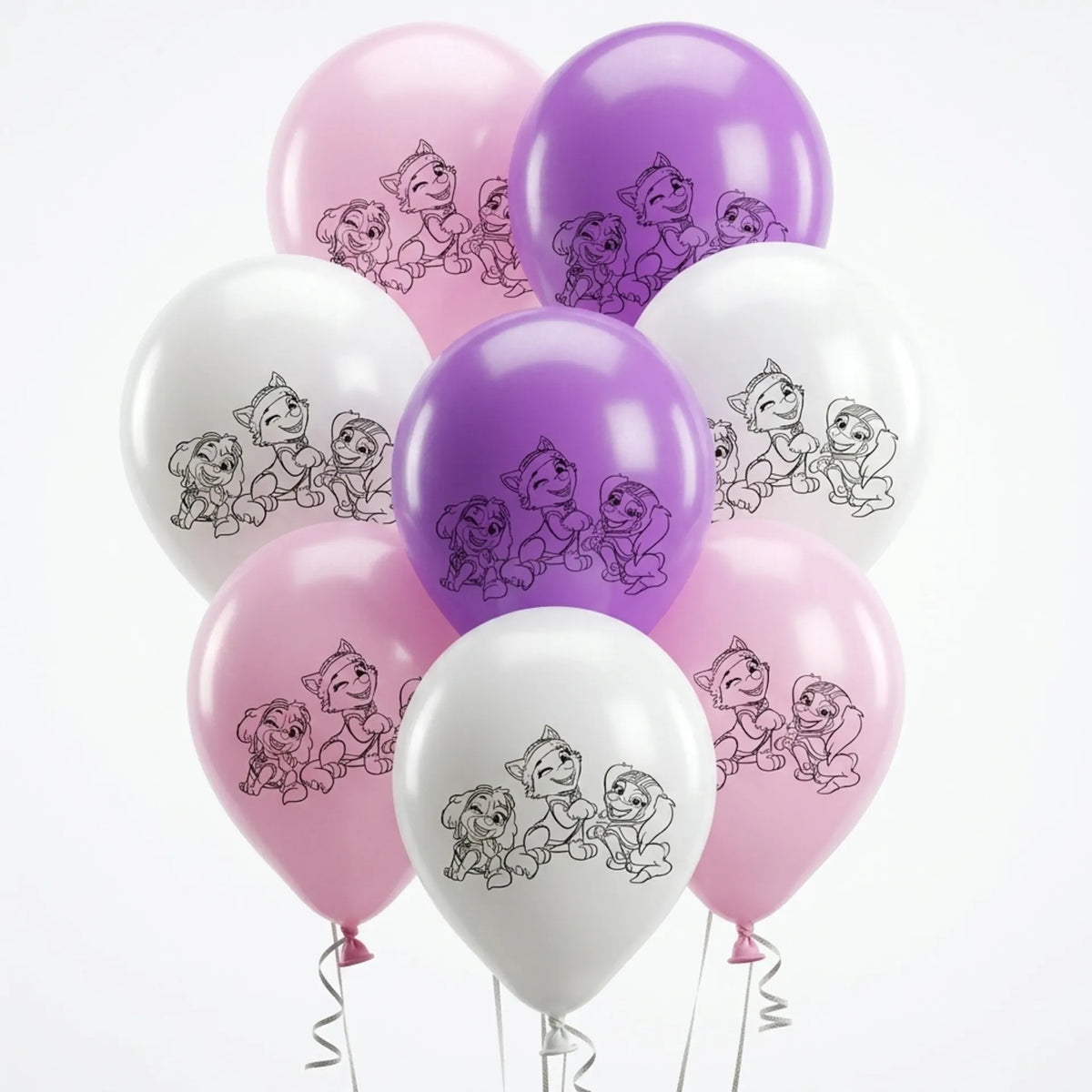 8 ballons en latex Skye