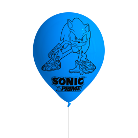 8 ballons en latex Sonic