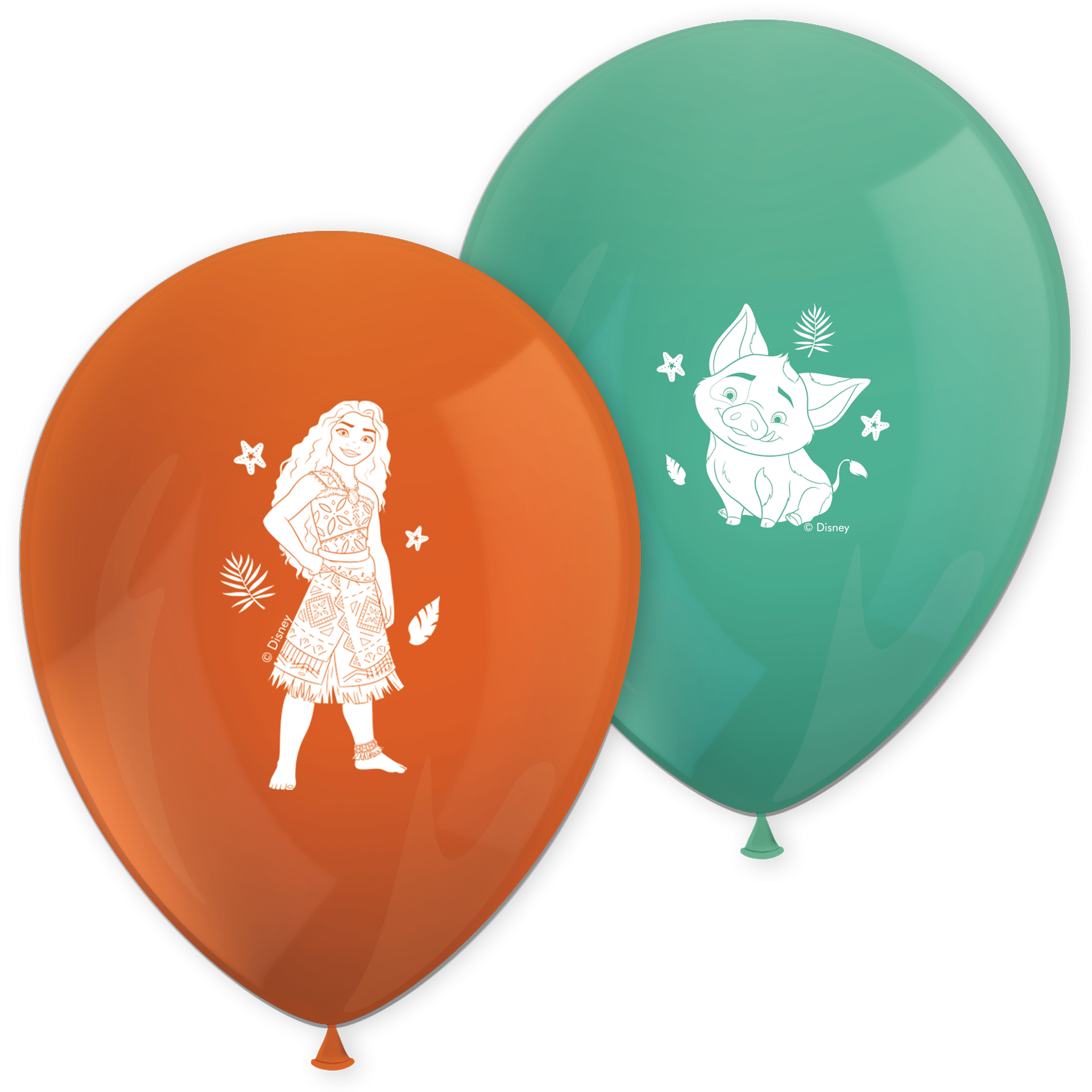 8 ballons en latex Moana