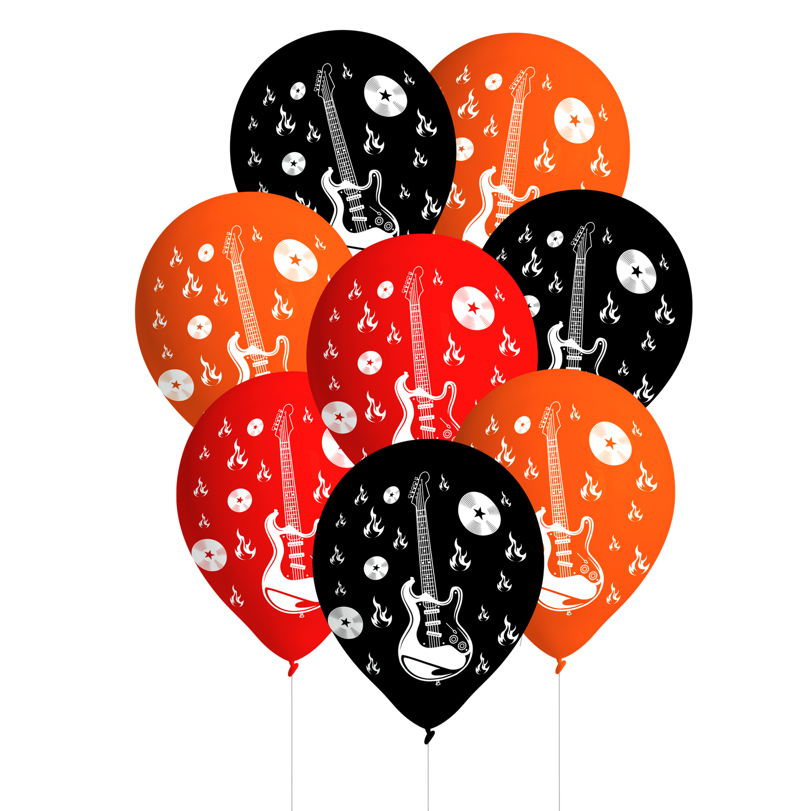 8 ballons rock and roll