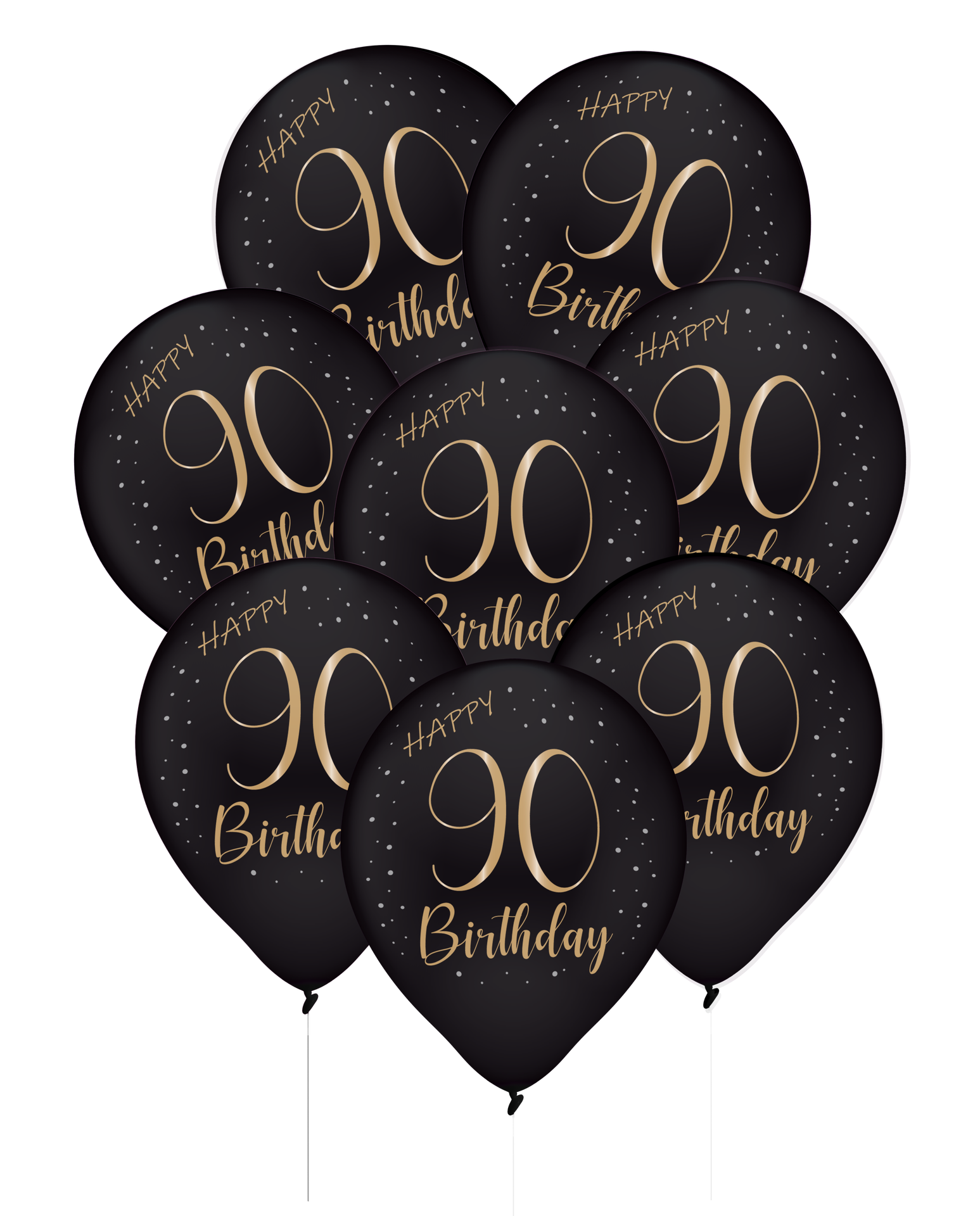 8 ballons en latex élégants pour un 90e anniversaire