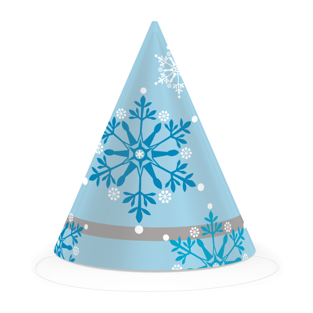6 chapeaux à motifs de flocons de neige