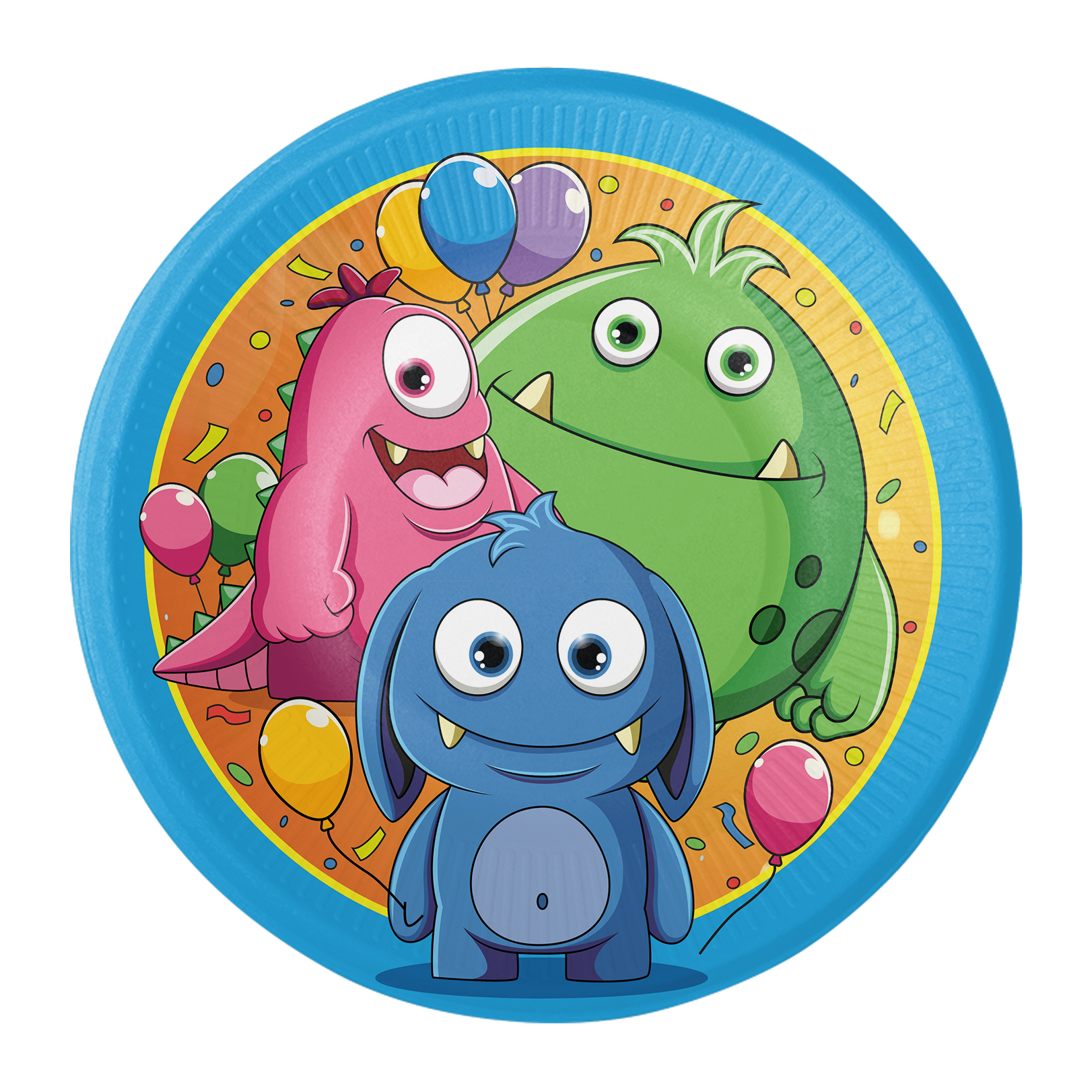 8 ASSIETTES MONSTRES AMUSANTES 18 CM