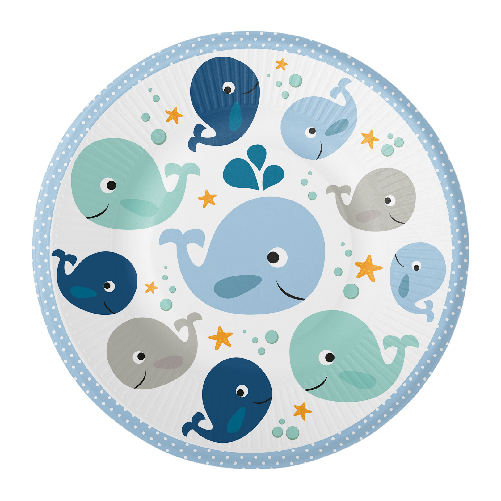 8 petites assiettes baleine 18 cm