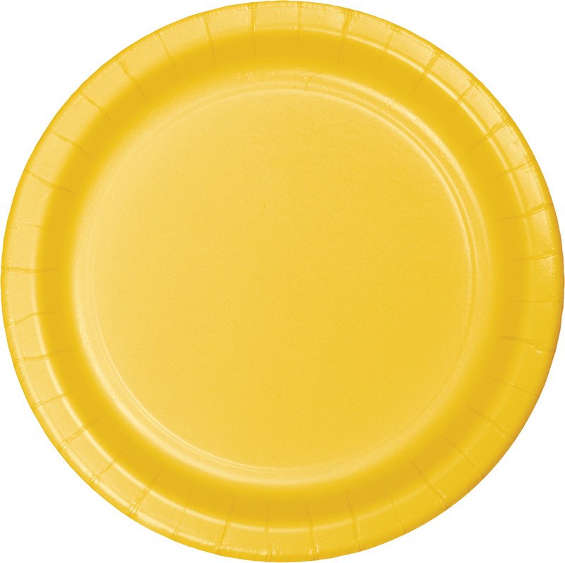 8 PLAQUES 18 CM BUS SCOLAIRE JAUNE