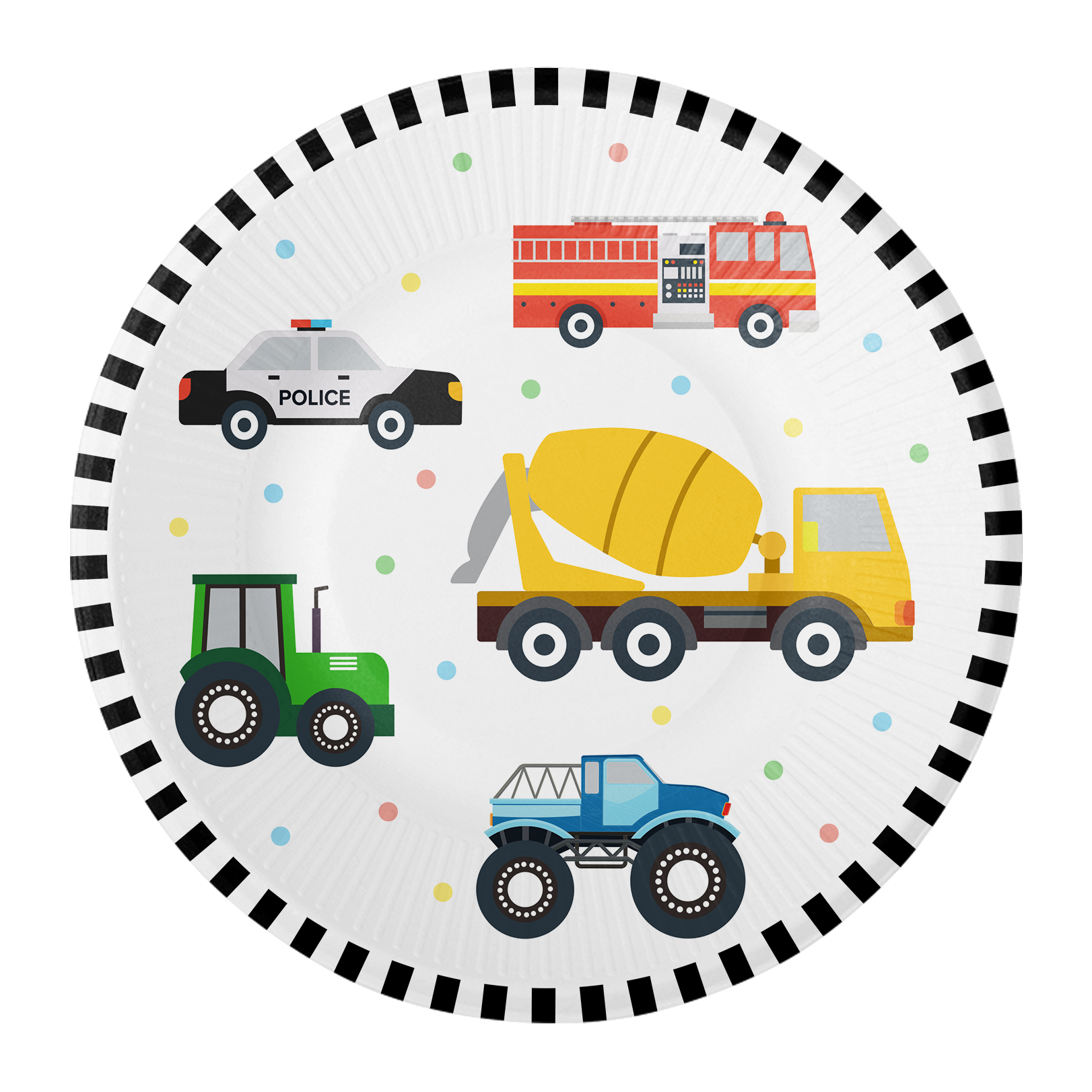 8 assiettes 18 cm Fête de la circulation