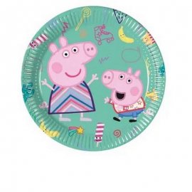 8 ASSIETTES PEPPA PIG 20 CM