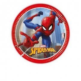 8 ASSIETTES SPIDERMAN 20 CM