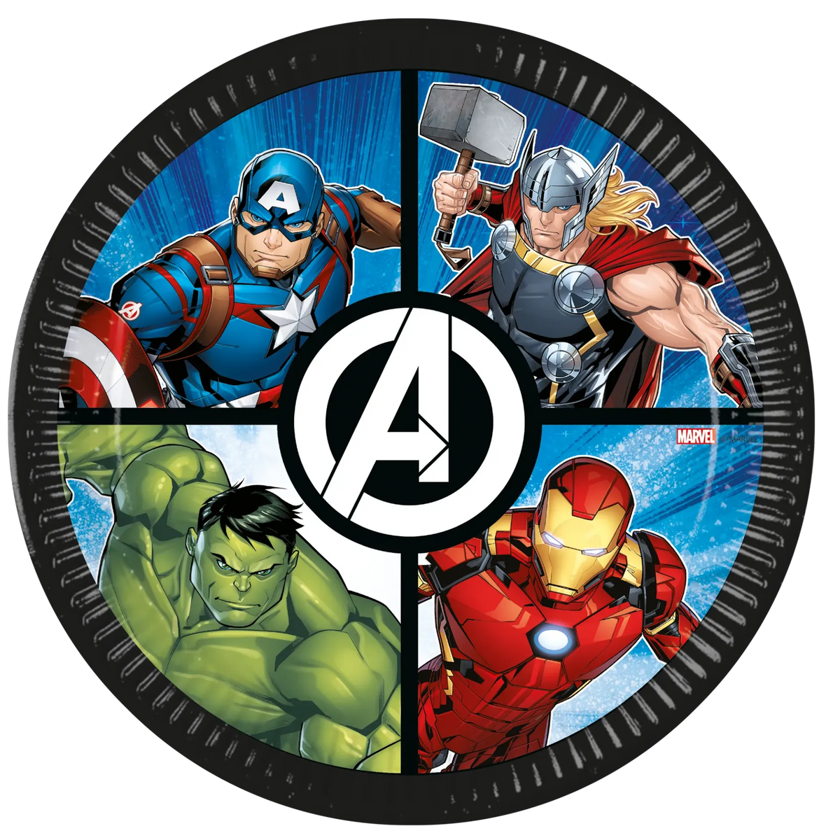 8 PLAQUES 23 CM AVENGERS NOUVELLE GÉNÉRATION