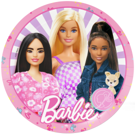 8 ASSIETTES BARBIE 23 CM