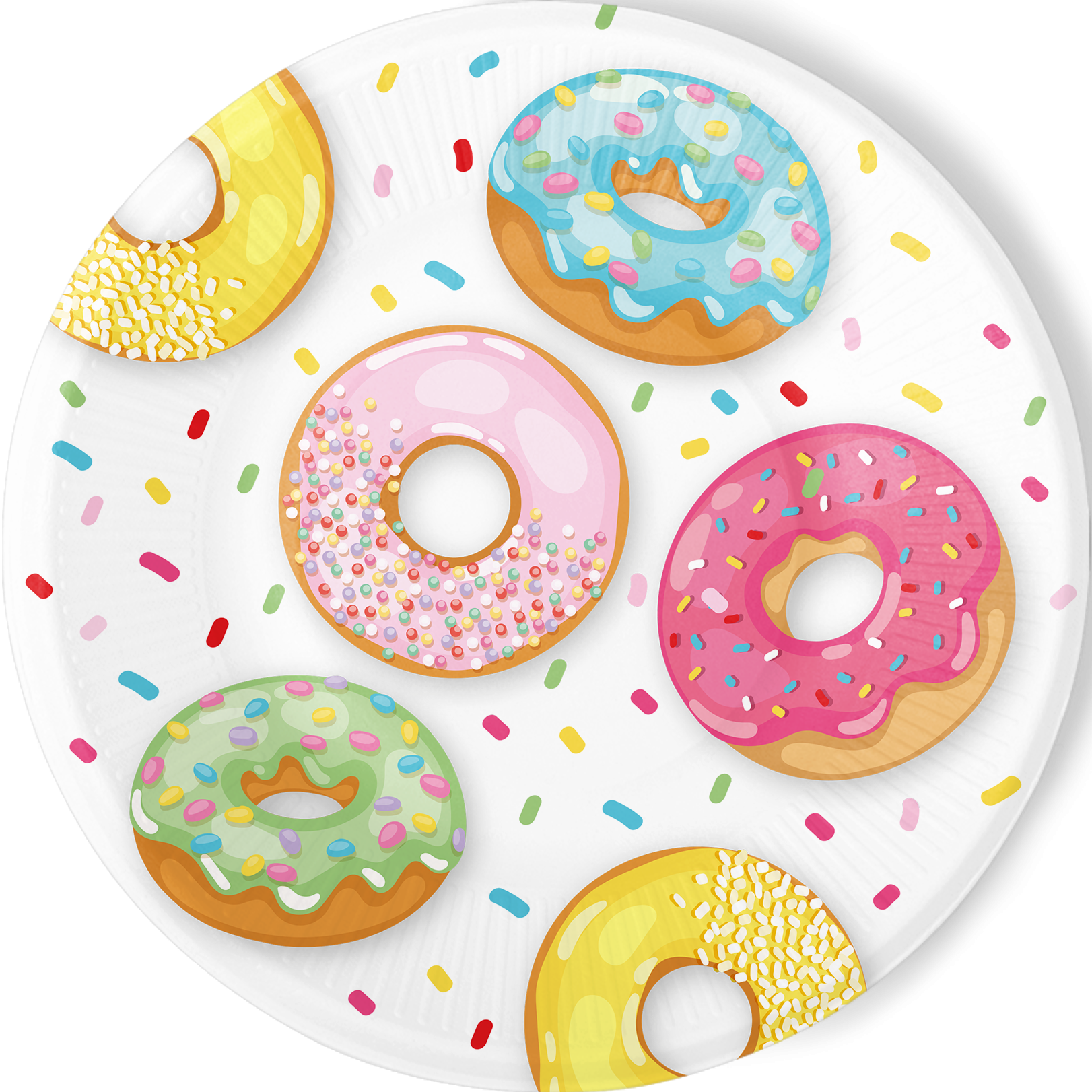 8 ASSIETTES 23 CM BEIGNETS