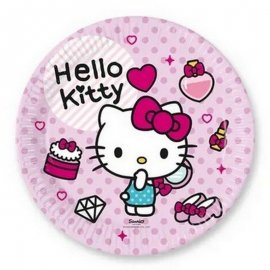 8 ASSIETTES 23 CM HELLO KITTY