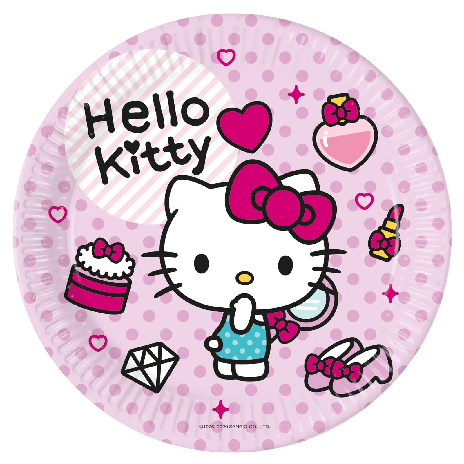 8 ASSIETTES 23 CM HELLO KITTY