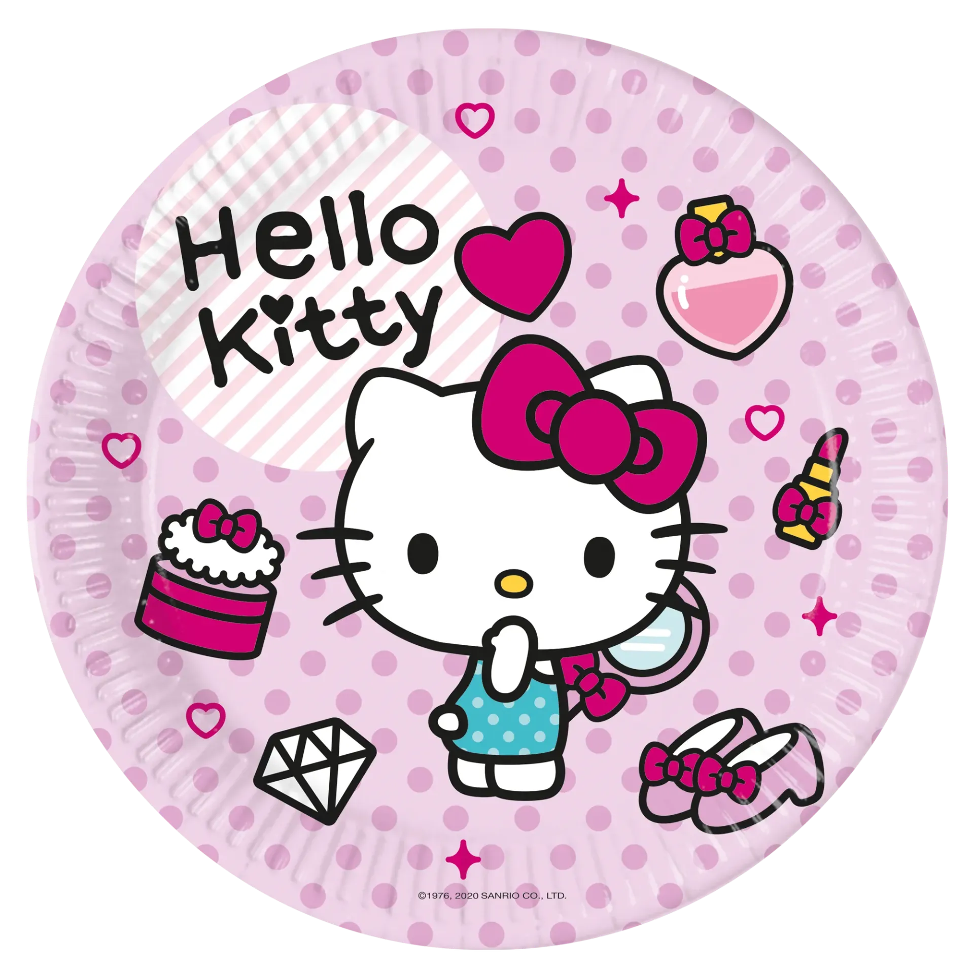 8 ASSIETTES 23 CM HELLO KITTY