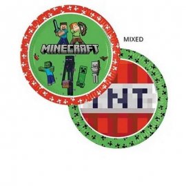 8 PLAQUES MINECRAFT 23 CM