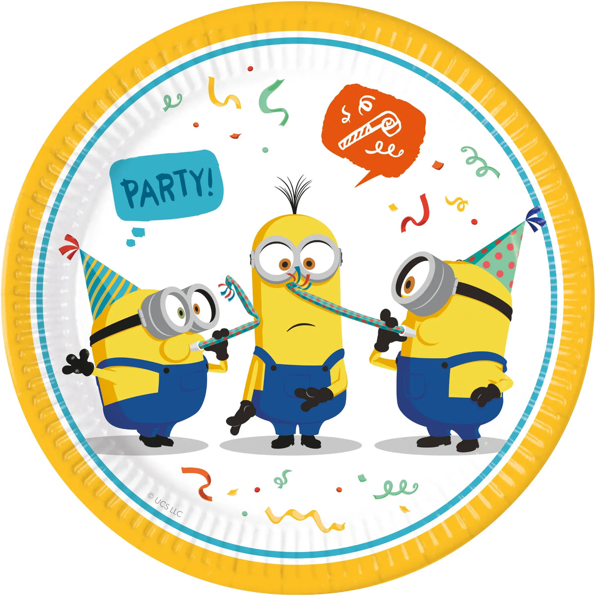 8 PLATOS 23 CM MINIONS