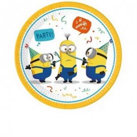 8 ASSIETTES MINIONS 23 CM