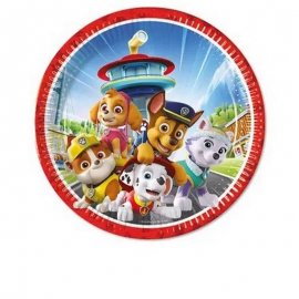 8 PLAQUES D'ASSISE PAW PATROL 23 CM