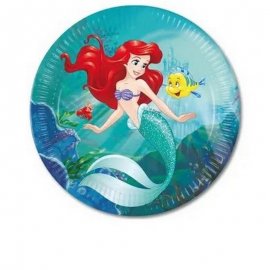 8 ASSIETTES 23 CM LA PETITE SIRÈNE ARIEL