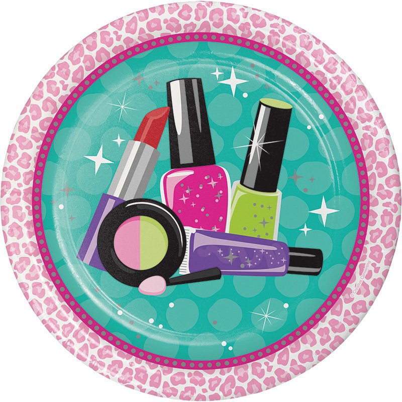 8 ASSIETTES 23 CM SPARKLE SPA PARTY !