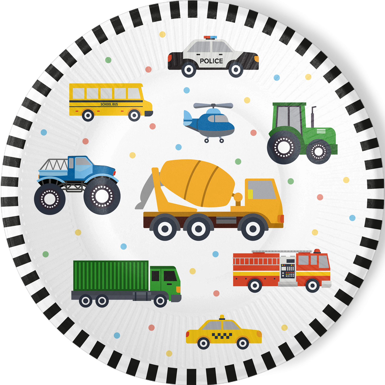 8 assiettes 23 cm Fête de la circulation