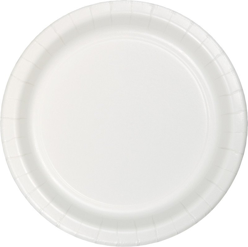 8 ASSIETTES 23 CM BLANCHES