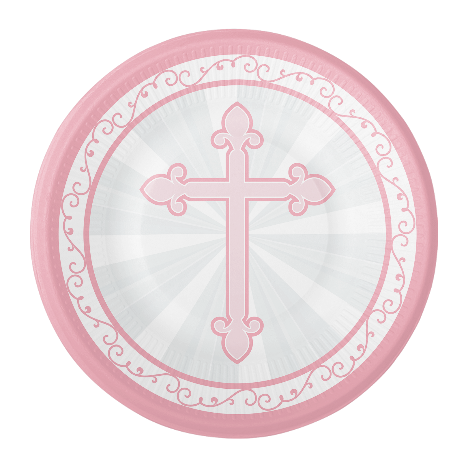8 assiettes roses Divinity 18 cm