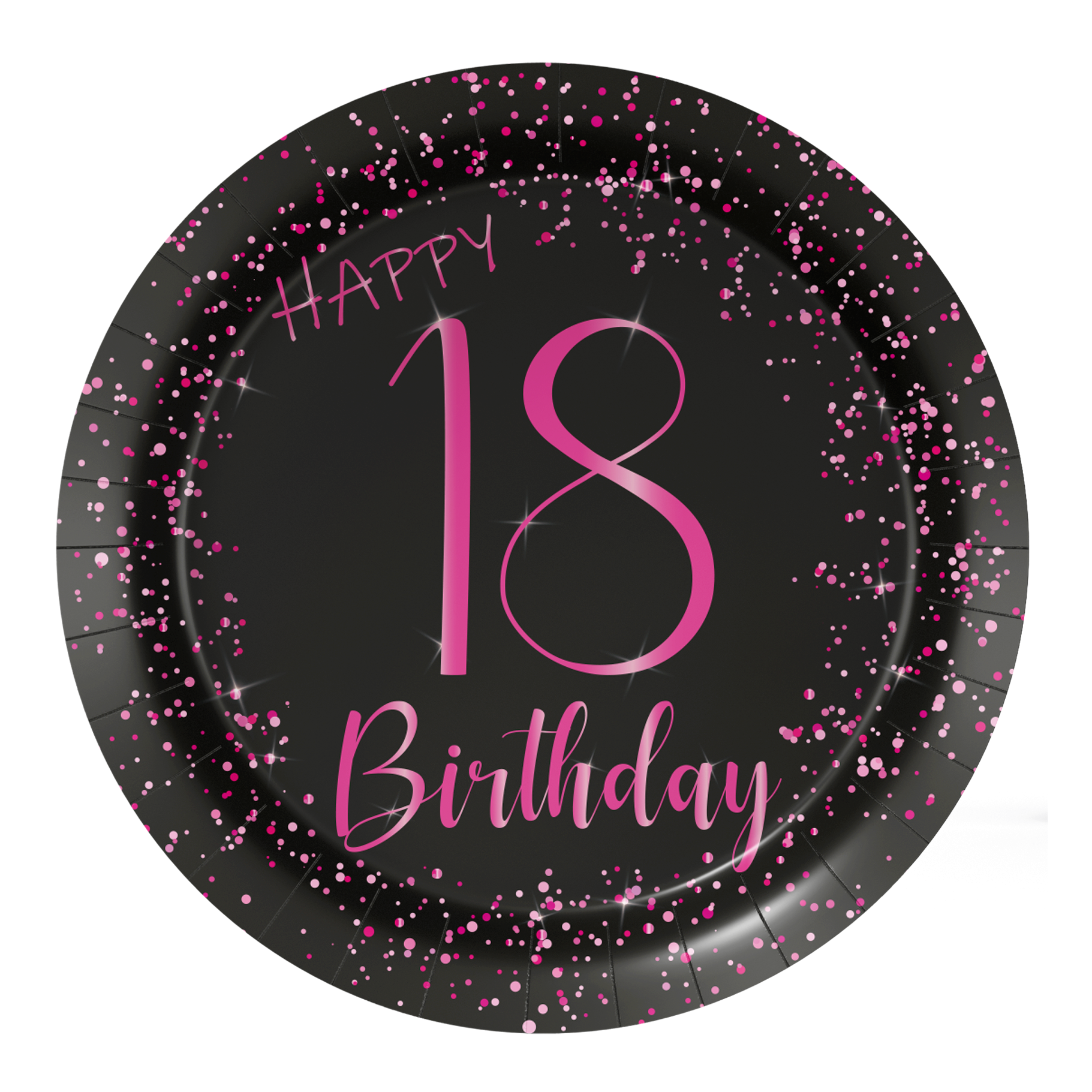 8 assiettes 18 cm Rose élégant 18 ans