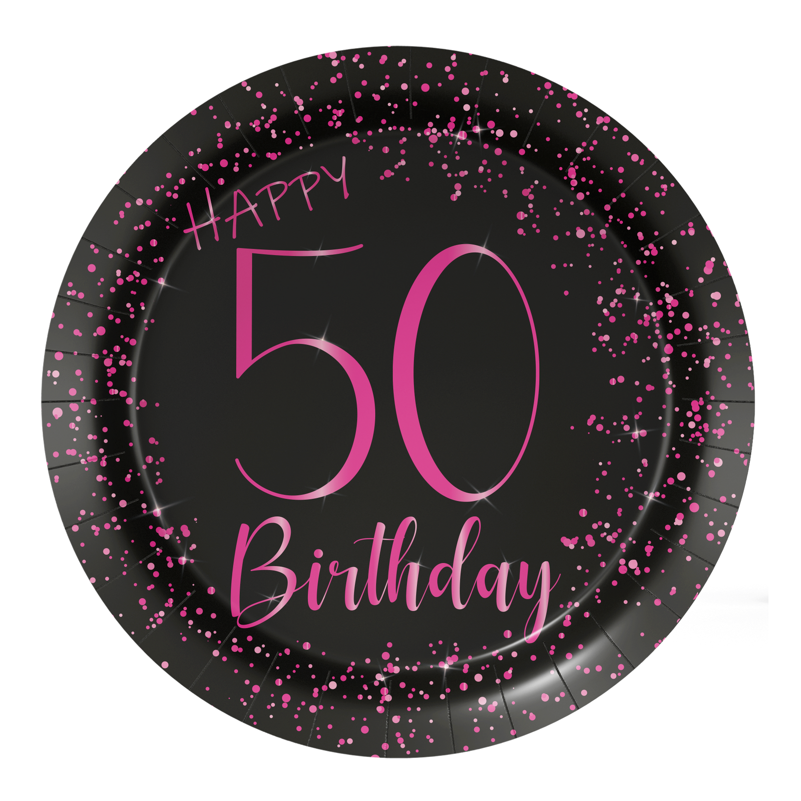 8 Piatti 18 cm Elegante Rosa 50 anni