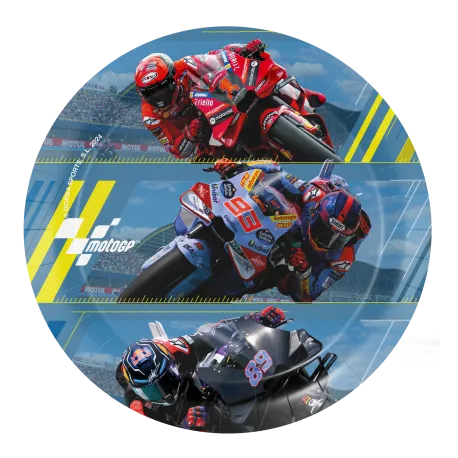 8 plaques Moto GP de 18 cm