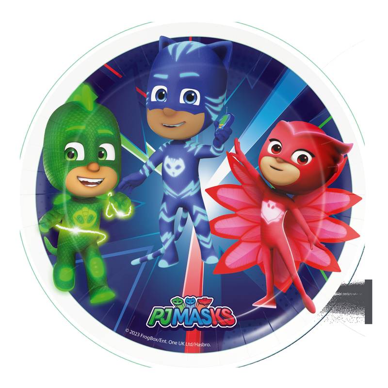 8 Platos 18 Cm Pj Masks