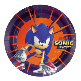 8 plaques Sonic de 18 cm