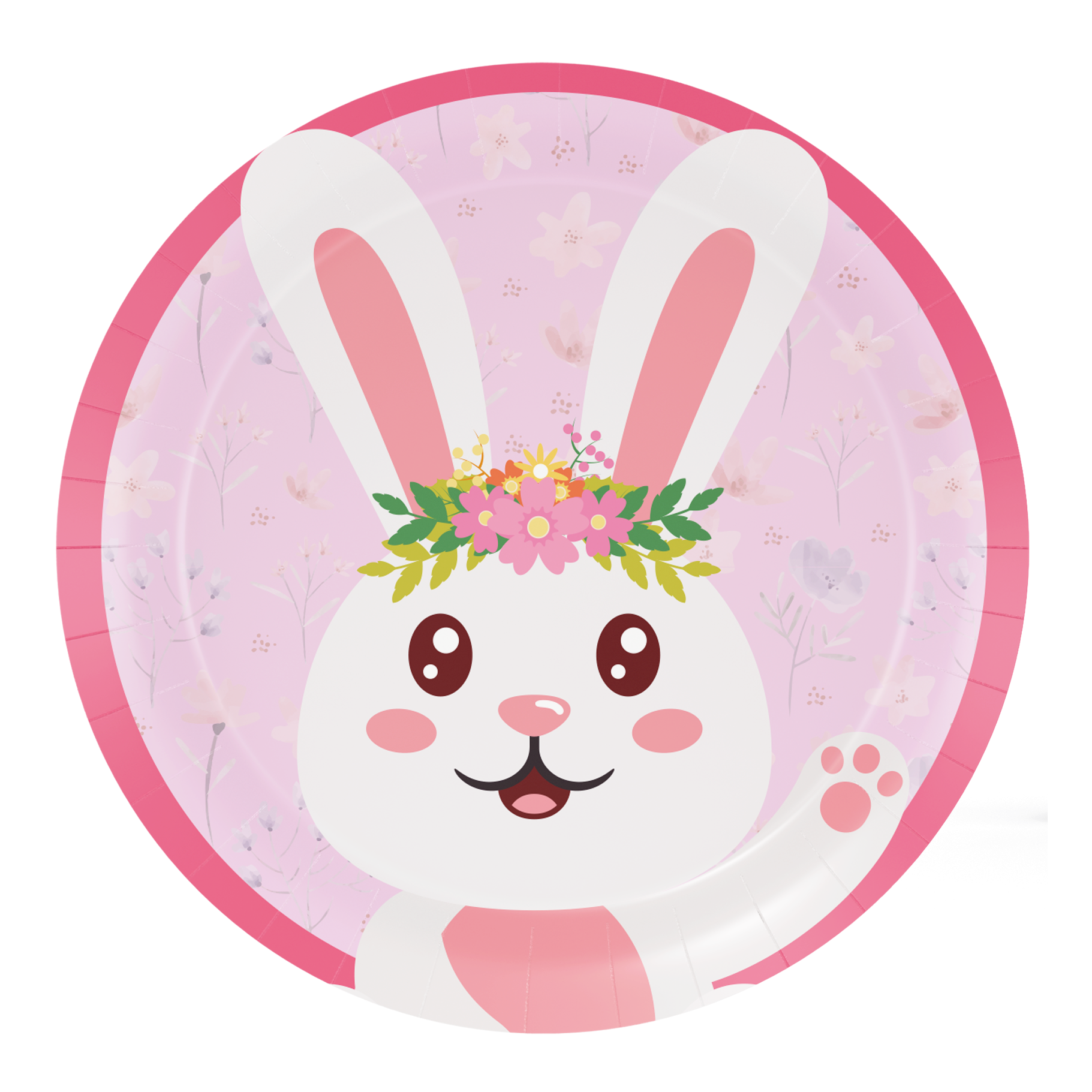8 assiettes 18 cm LAPIN 1ER ANNIVERSAIRE