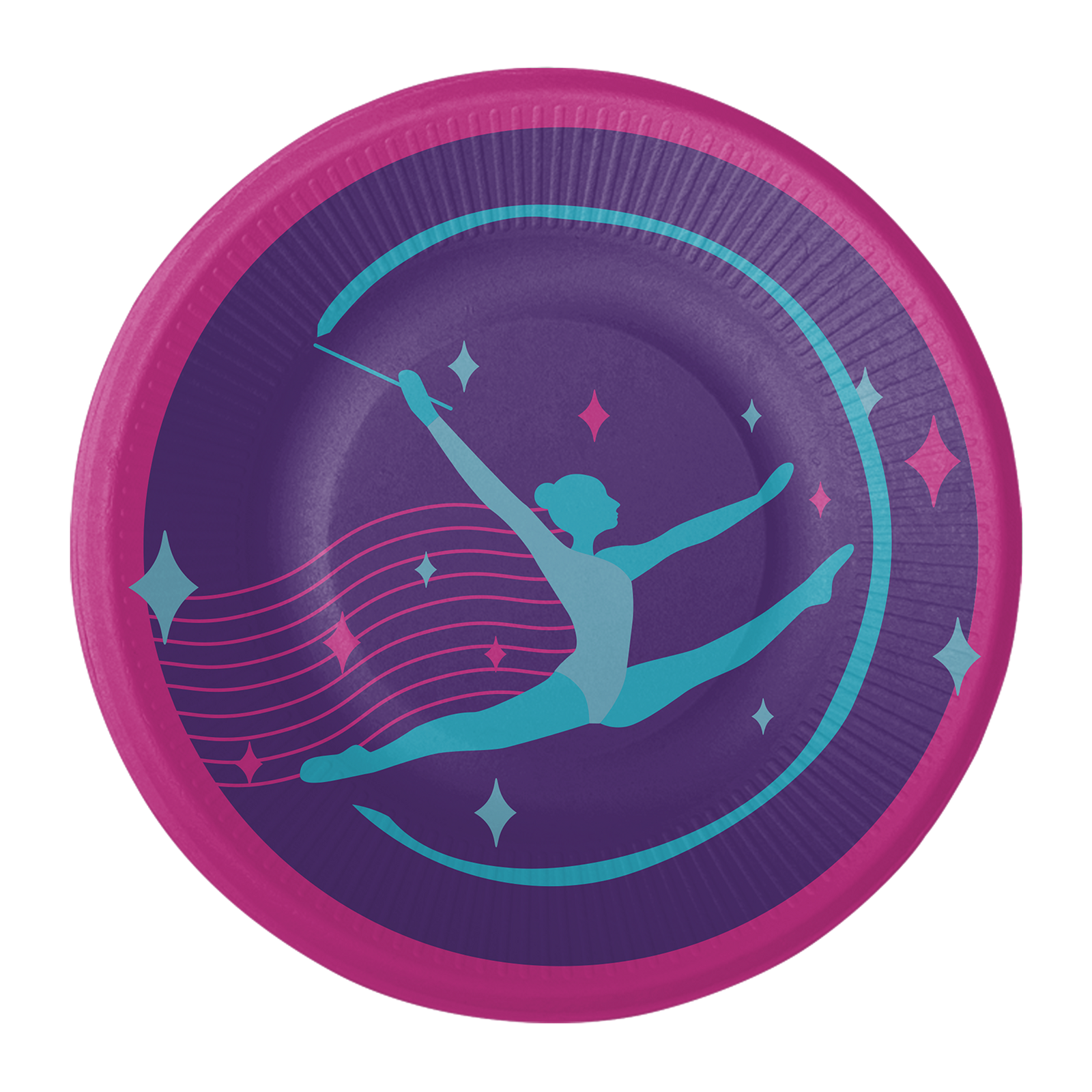 8 assiettes de 18 cm - Fête de gymnastique
