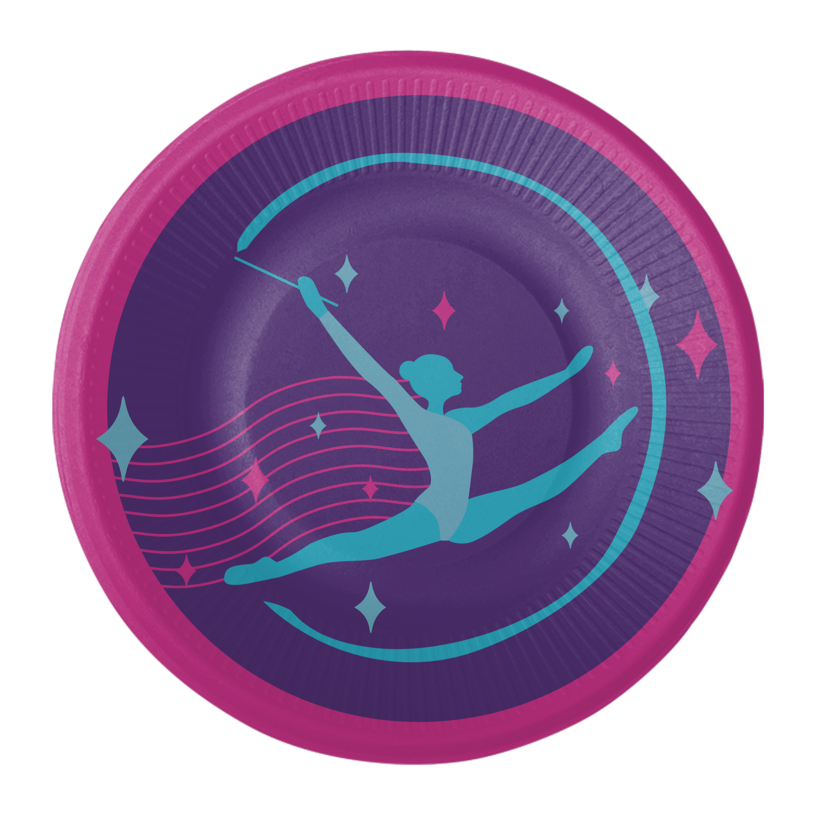 8 assiettes de 18 cm - Fête de gymnastique