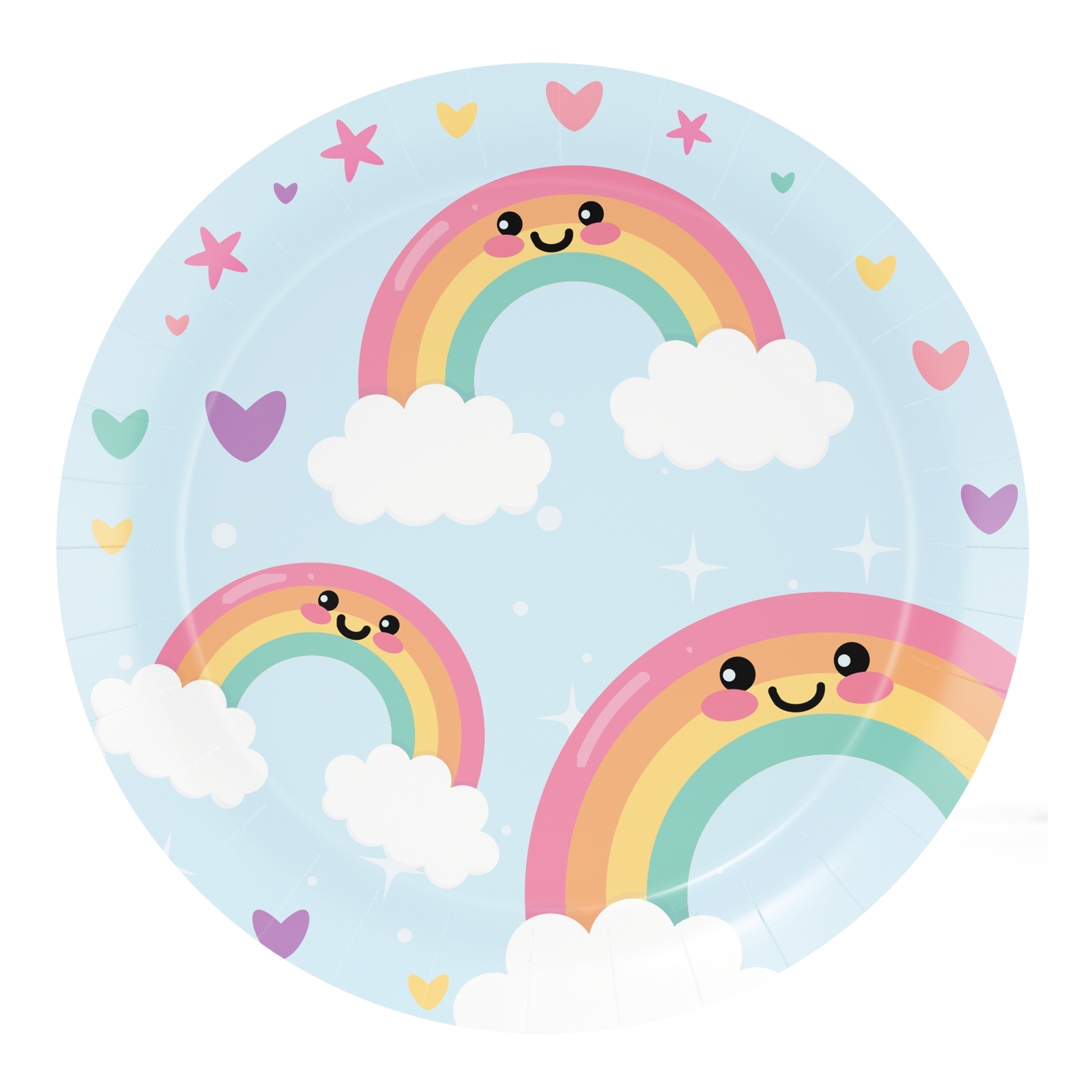 8 Piatti Happy Rainbow 18 cm