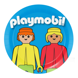 8 assiettes Playmobil de 18 cm