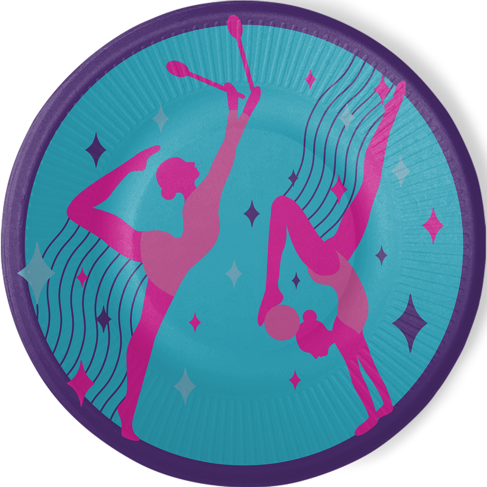 8 assiettes de 23 cm - Fête de gymnastique