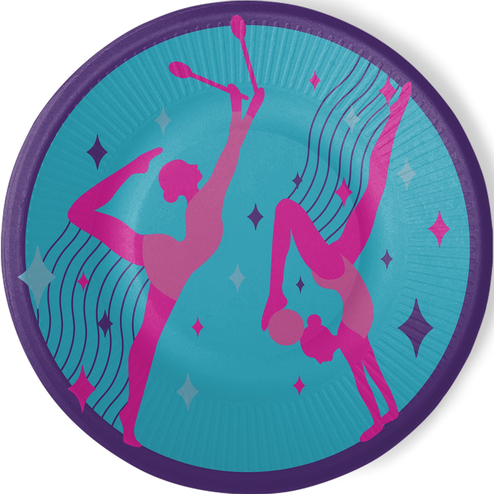 8 assiettes de 23 cm - Fête de gymnastique