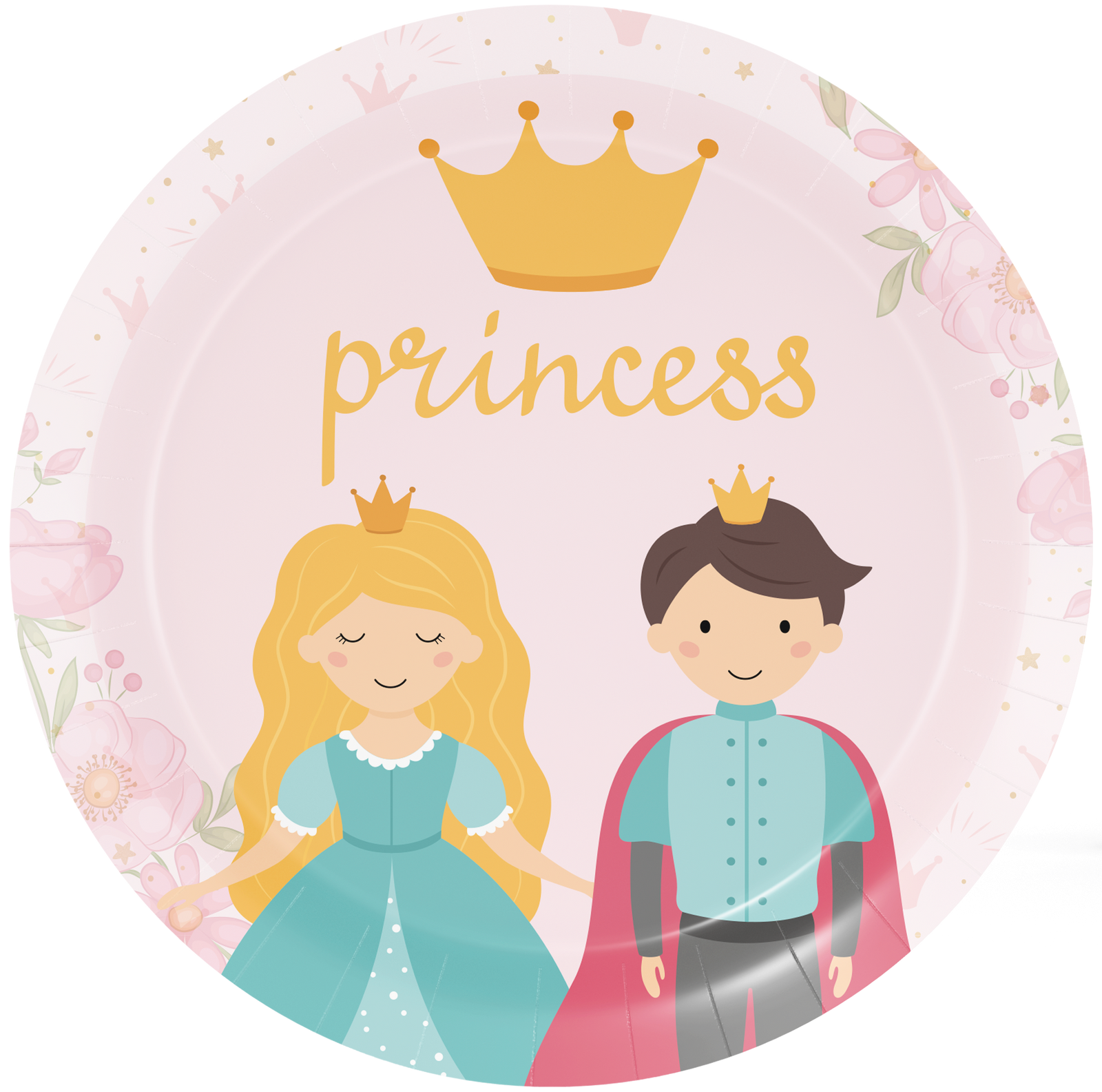8 assiettes 23 cm PETITE PRINCESSE