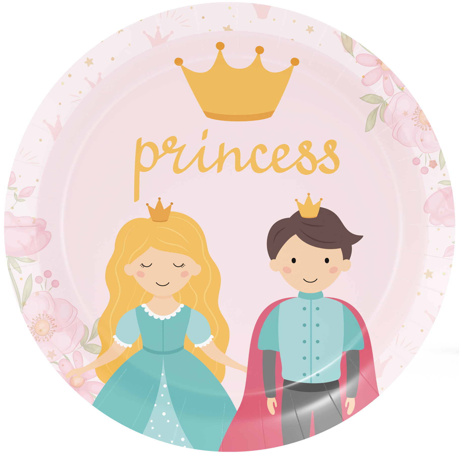 8 assiettes 23 cm PETITE PRINCESSE