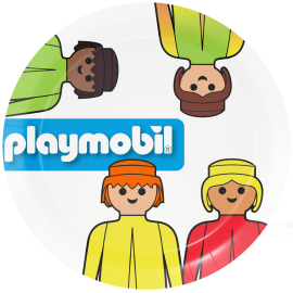 8 piatti Playmobil 23 cm