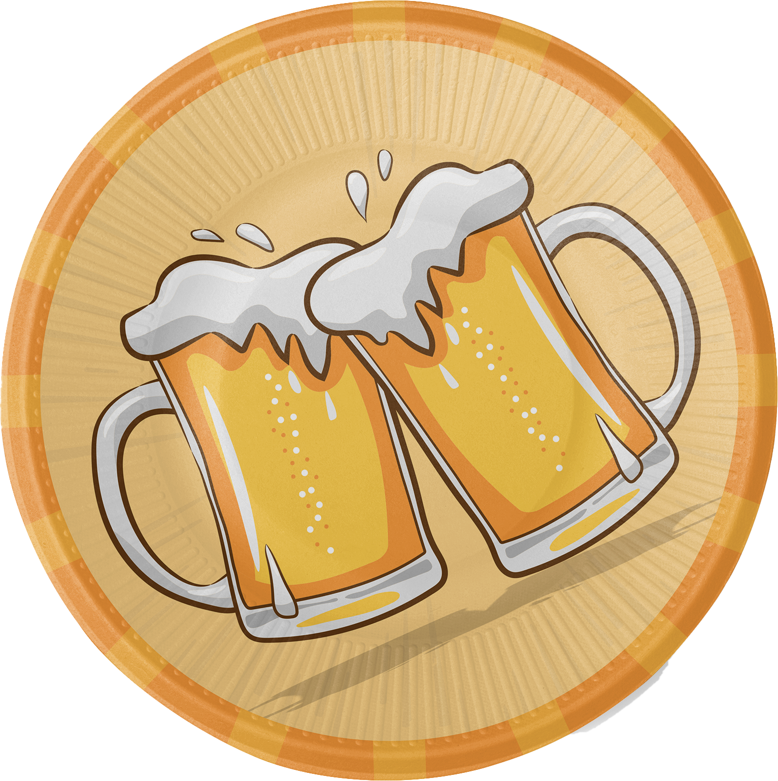 8 assiettes à bière de 23 cm